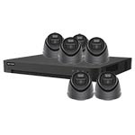 Hikvision 4K 6-Camera Smart Hybrid ColorVu PoC & AoC CCTV Kit in Grey (2.8mm Lens)