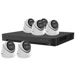 Hikvision 4K 6-Camera Smart Hybrid ColorVu PoC & AoC CCTV Kit (2.8mm Lens)
