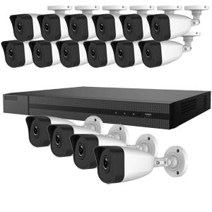 4.0MP HiWatch by Hikvision 16 Channel IP CCTV System with 16 Bullet Cameras