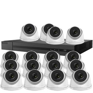 2.0MP / 1080P HiLook by Hikvision 16 Channel IP CCTV System with 16x Turret Cameras