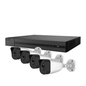 5MP HiLook by Hikvision 4 Channel IP CCTV Kit with 4 Bullet Cameras