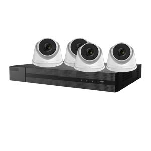 4MP HiLook by Hikvision 4 Channel IP CCTV Kit with 4 Turret Cameras