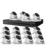1080P Full HD HiLook by Hikvision 16Ch Kit with 16x 20m IR Mini Dome Cameras