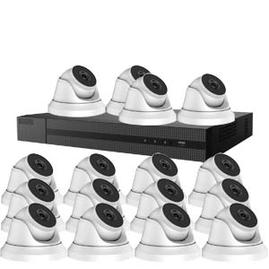 1080P Full HD HiLook by Hikvision 16Ch Kit with 16x 40m IR Dome Cameras