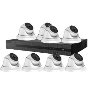 1080P Full HD HiLook by Hikvision 8Ch Kit with 8x 40m IR Dome Cameras