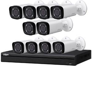 Dahua 4 MP 120dB WDR 16Ch IP CCTV System with 10 Motorised Zoom Bullet Cameras