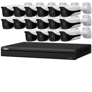 Dahua 4 MP 120dB WDR 16Ch IP CCTV System with 16 Bullet Cameras
