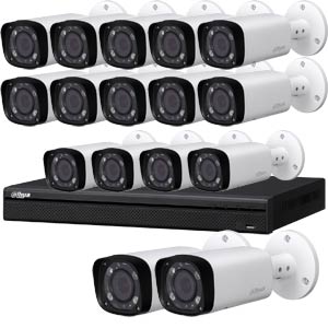 Dahua 4 MP 120dB WDR 16Ch IP CCTV System with 16 Motorised Zoom Bullet Cameras
