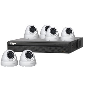 Dahua 4 MP 120dB WDR 8Ch IP CCTV System with 6 Mini Dome Cameras