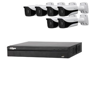 Dahua 6MP 120dB WDR 8Ch IP CCTV System with 6 Bullet Cameras
