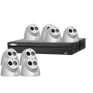 Dahua 6MP 120dB WDR 8Ch IP CCTV System with 8 Turret Cameras with Audio