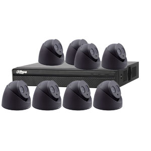 Dahua 4 MP 120dB WDR 8Ch IP CCTV System with 8 Turret Cameras with Audio