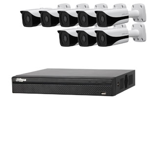 Dahua 6MP 120dB WDR 8Ch IP CCTV System with 8 Bullet Cameras