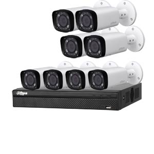 Dahua 4 MP 120dB WDR 8Ch IP CCTV System with 8 Motorised Zoom Bullet Cameras