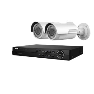 4MP WDR HiWatch by Hikvision 4Ch IP CCTV Kit with 2 Motorised Zoom Bullet Cameras