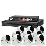 Kestrel KHLIP1032-8MP 10 Camera 8MP Motorised Zoom IP CCTV Kit with HiLook 16ch NVR and PoE Switch