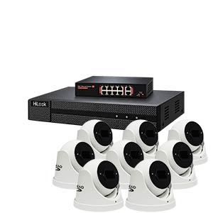 Kestrel KHLIP822-8MP 8 Camera 8MP Motorised Zoom IP CCTV Kit with HiLook 8ch NVR and PoE Switch