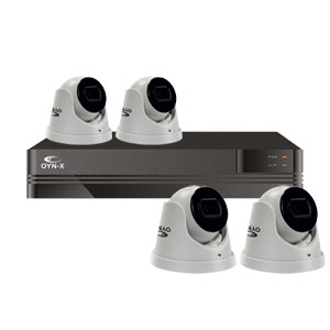 Kestrel 5MP 8ch IP PoE CCTV Kit with 4x IP Turret Cameras