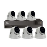 Kestrel 5MP 8ch IP PoE CCTV Kit with 6x IP Turret Cameras