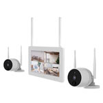 1080P HD Digital Wireless 2 Camera CCTV System with 7" Touchscreen Monitor DVR