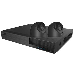 OYN-X 2MP Turret 2x Camera IP CCTV Kit (Grey)