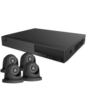 OYN-X 5MP Eyeball Dome 4 Camera IP CCTV Kit (Grey)