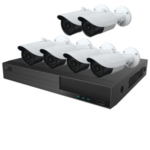 OYN-X 5MP Bullet 6 Camera IP CCTV Kit