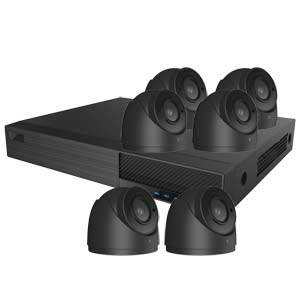 OYN-X 2MP Turret 6 Camera IP CCTV Kit (Grey)
