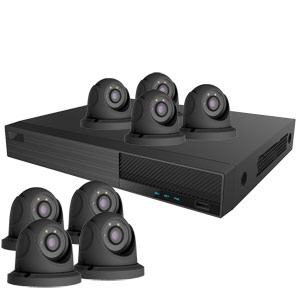 OYN-X 5MP Eyeball Dome 8 Camera IP CCTV Kit (Grey)