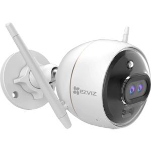 Hikvision C3X EZVIZ 2MP Dual-lens AcuSense Wireless Wi-Fi Camera with Color Night Vision, Siren & Strobe