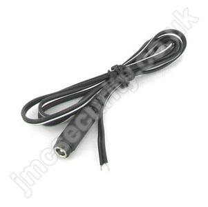 Female DC Plug with 2 Core Fly Lead