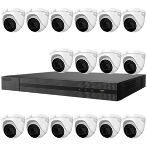 HiLook by Hikvision 16Ch IP CCTV Kit with 16x 120dB WDR 5MP H.265 Motorised Zoom IP Turret Camera