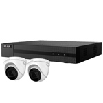 HiLook by Hikvision 4Ch IP CCTV Kit with 2x 120dB WDR 5MP H.265 Motorised Zoom IP Turret Camera