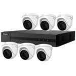 HiLook by Hikvision 8Ch IP CCTV Kit with 6x 120dB WDR 5MP H.265 Motorised Zoom IP Turret Camera