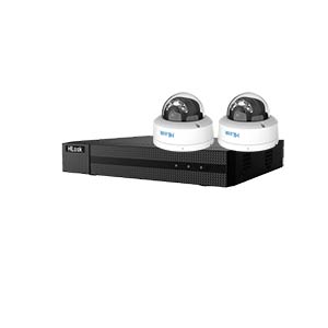 HiLook by Hikvision ColorVu 3.0 4Ch IP CCTV Kit with 2x 4MP Smart Hybrid Full HD Dome Cameras with PoE (2.8mm Lens)