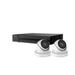 HiLook by Hikvision 4Ch IP-CCTV Kit with 2x 8MP 4K UHD IR Motorised Zoom Turret Camera with PoE & 30m IR (2.8mm to 12mm)