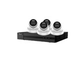 HiLook by Hikvision 4Ch IP-CCTV Kit with 4x 5MP ColorVu Lite Full HD White Light Turret Camera with PoE (4mm Lens)