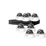 HiLook by Hikvision ColorVu 3.0 8Ch IP CCTV Kit with 8x 4MP Smart Hybrid Full HD Dome Cameras with PoE (2.8mm Lens)