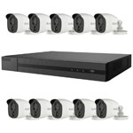 2MP HiLook 16ch HD CCTV Kit with 10x Bullet Camera with 20M IR, PIR Sensor and White Light Alarm