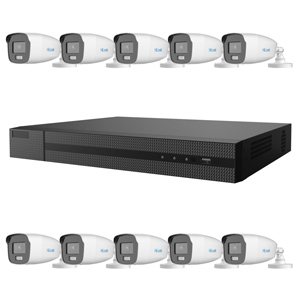 2MP HiLook by Hikvision 16Ch HD-TVI Kit with 10x ColorVu Lite 1080P White Light Bullet Camera (2.8mm lens)