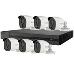 2MP HiLook 8ch HD CCTV Kit with 6x Bullet Camera with 20M IR, PIR Sensor and White Light Alarm