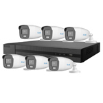 2MP HiLook by Hikvision 8Ch HD-TVI Kit with 6x ColorVu Lite 1080P White Light Bullet Camera (2.8mm lens)