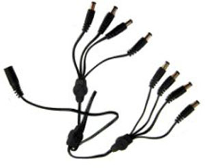8 way DC Jack splitter cable